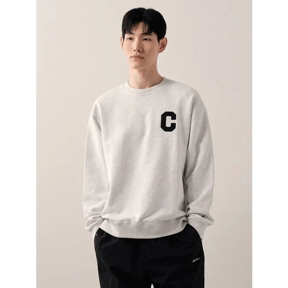 Covernat C Logo Pullover Crew Neck Gray Sweatshirt Men's Size Small